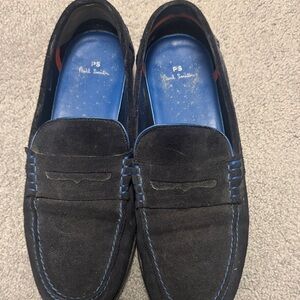 Paul Smith Men's Black and Blue Loafers